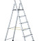 ЗАРГЕС Z600 Стремянка анодированная с прикрепленными ступенями 41224, ступ 4, РВ 2,90м